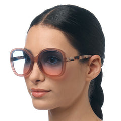 Okkia Anna Pink havana with Blue/Pink Gradient Lens Sunglasses