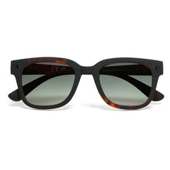 Okkia Giovanni Black Havana with Green Gradient Lens Sunglasses