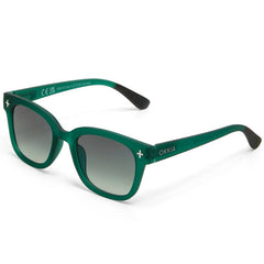 Okkia Giovanni Transparent Green Sunglasses