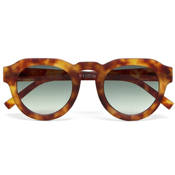 Okkia Zeno Sahara Havana with Green Gradient Lens Sunglasses