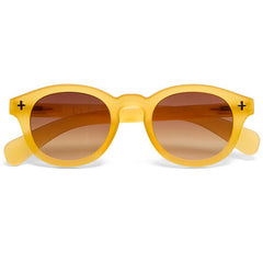 Okkia Milano Transparent Yellow with Brown Gradient Lens Sunglasses