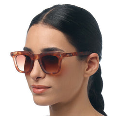 Okkia Firenze Sahara Havana with Brown Gradient Lens Sunglasses