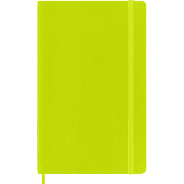 Moleskine Large Plain Notebook Lemon Green Soft Cover