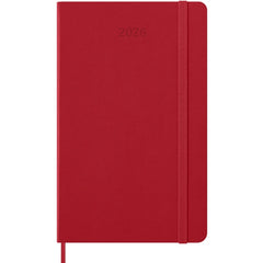 Moleskine 2026 12M Daily Planner Large Scarlet Red Hardcover