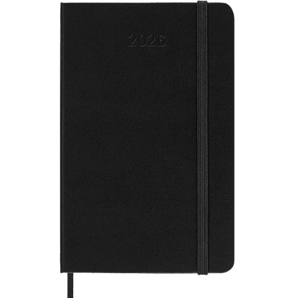 Moleskine 2026 12M Daily Planner Pocket Black Hardcover