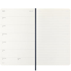 Moleskine 2026 12M Weekly Planner Large Sapphire Blue Softcover