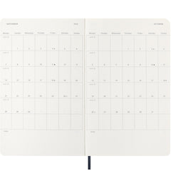 Moleskine 2026 12M Weekly Planner Large Sapphire Blue Softcover