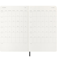 Moleskine 2026 12M Weekly Planner Large Black Softcover