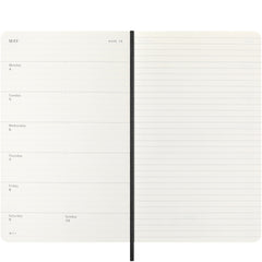 Moleskine 2026 12M Weekly Planner Large Black Softcover