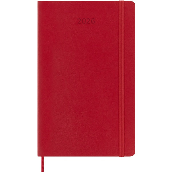 Moleskine 2026 12M Weekly Planner Large Scarlet Red Softcover