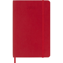Moleskine 2026 12M Weekly Planner Pocket Scarlet Red Softcover