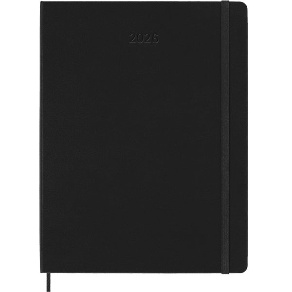 Moleskine 2026 12M Weekly Planner XL Black Hardcover
