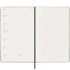 Moleskine 2026 12M Weekly Planner Large Myrtle Green Hardcover