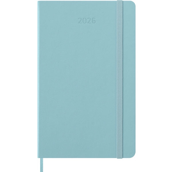 Moleskine 2026 12M Weekly Planner Large Aquamarine Hardcover