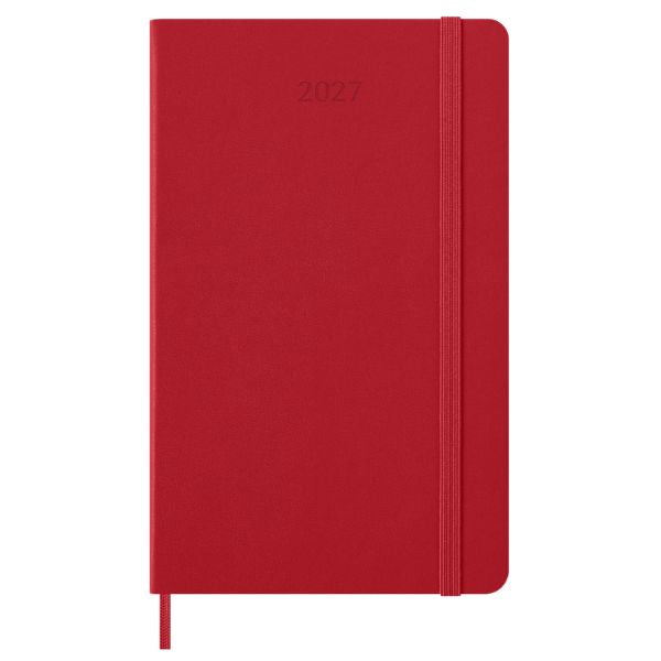 Moleskine 2027 Daily Planner Large Red Hard Cover