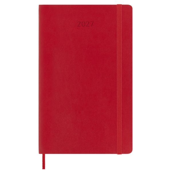 Moleskine 2027 Daily Planner Large Red Soft Cover