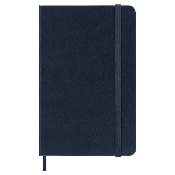 Moleskine 2027 Daily Pocket Planner Saphire Blue Hard Cover