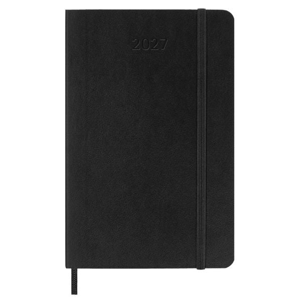 Moleskine 2027 Classic Daily Pocket Diary Black Soft Cover