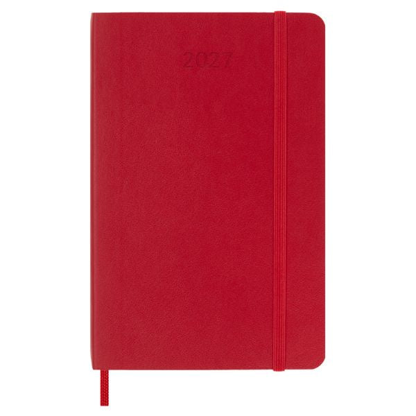 Moleskine 2027 Daily Pocket Planner Red Soft Cover