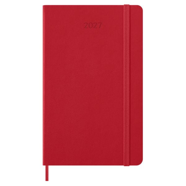 Moleskine 2027 Weekly Diary Large Red Hard Cover