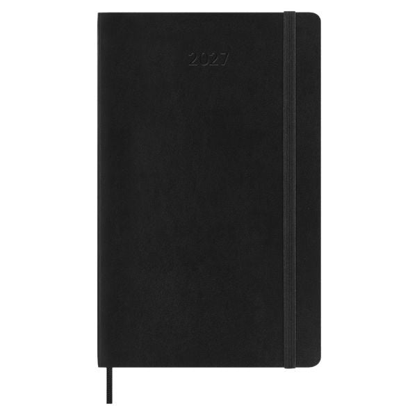 Moleskine 2027 Weekly Horizontal Planner Large Black Soft Cover