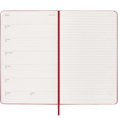 Moleskine Academic 2026/2027 Weekly Diary Large Red Hard