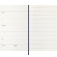 Moleskine Academic 2026/2027 Weekly Diary Large Saphire Blue Soft