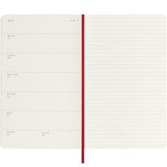 Moleskine Academic 2026/2027 Weekly Diary Large Red Soft