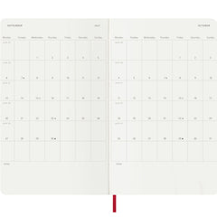 Moleskine Academic 2026/2027 Weekly Diary Large Red Soft