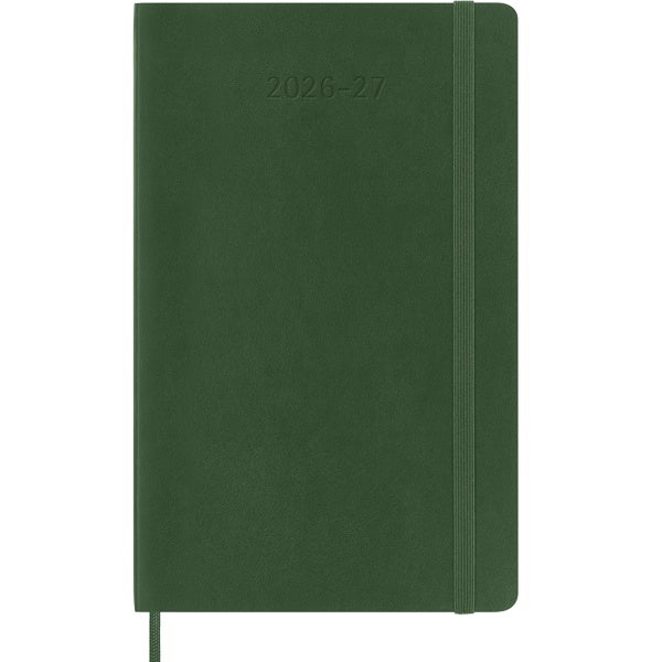 Moleskine Academic 2026/2027 Weekly Diary Large Myrtle Green Soft