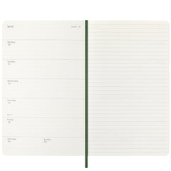 Moleskine Academic 2026/2027 Weekly Diary Large Myrtle Green Soft