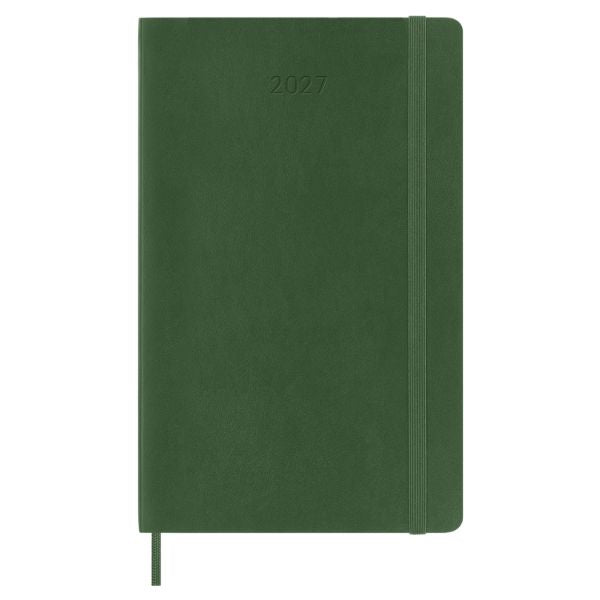 Moleskine 2027 Weekly Diary Large Myrtle Green Soft Cover