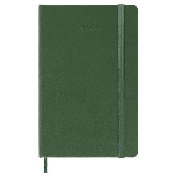 Moleskine 2027 Weekly Pocket Diary Myrtle Green Hard Cover