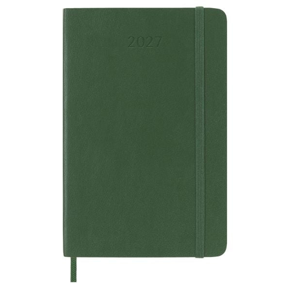 Moleskine 2027 Weekly Pocket Diary Myrtle Green Soft Cover