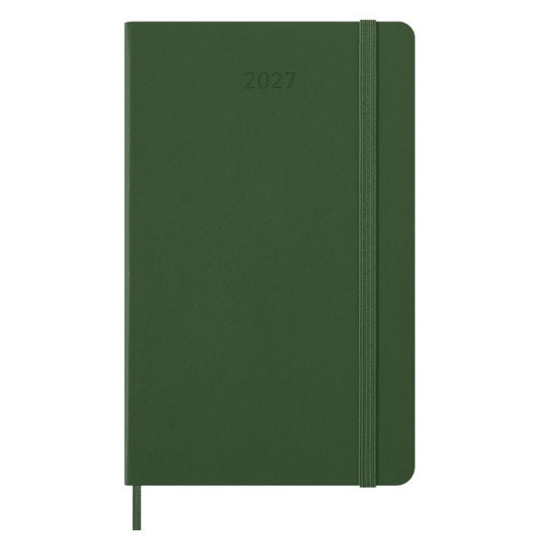 Moleskine 2027 Daily Planner Large Myrtle Green Hard Cover