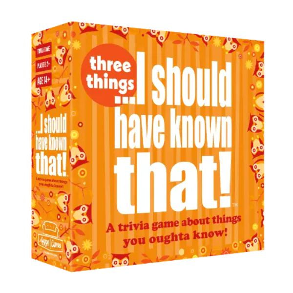 Three Things I Should Have Known That Game