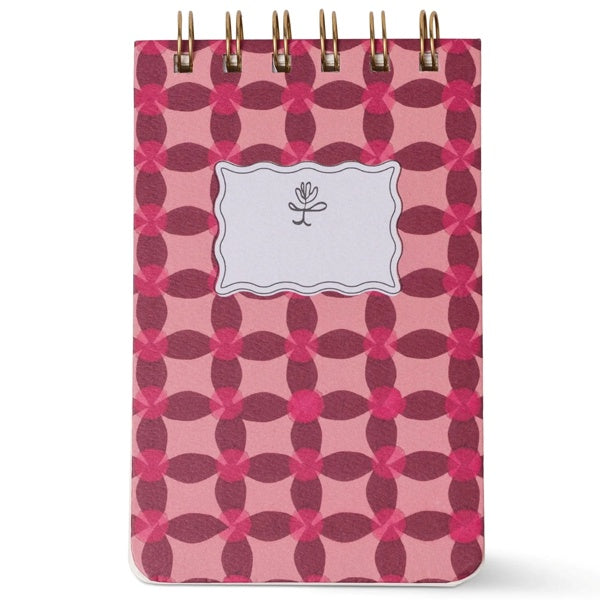 Tulip Twin Wire Notepad Pinwheel Pink