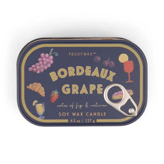 Bistro Grape Printed Tin Candle