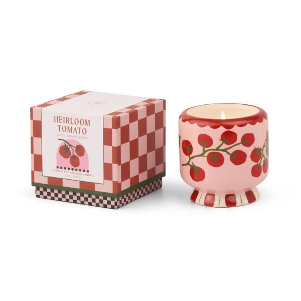 Tomato Vine Ceramic Candle