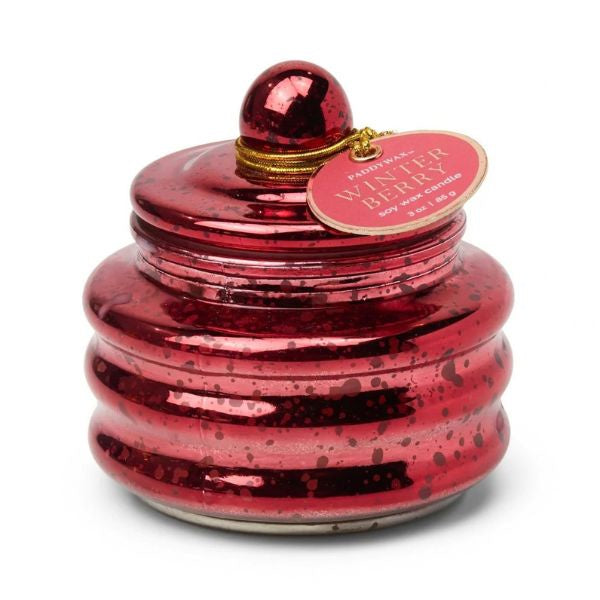 Beam Glass Candle Red Mercury - Winter Berry