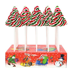 Red, Green and White Striped Tutti Frutti Candy Trees 1 piece