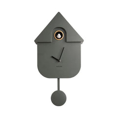 Wall Clock Modern Cuckoo Jungle Green