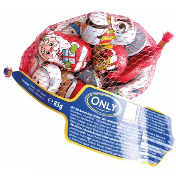 Milk Chocolate Creme Filled Christmas Characters - Net