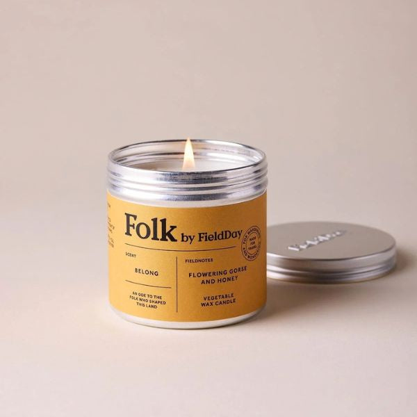 Folk Tin Candle Belong