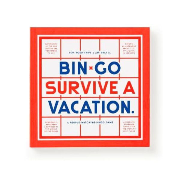 Bin Go Survive a Vacation Bingo