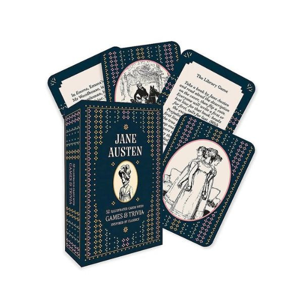 Jane Austen 52 Illustrated Games and Trivia Cards