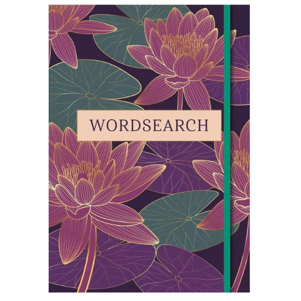 Wordsearch Metallic Flowers Book