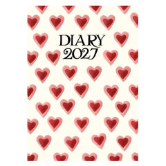 Emma Bridgewater Double Hearts A6 Diary 2027