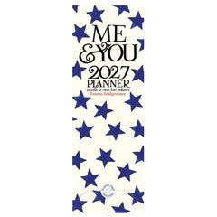 Emma Bridgewater Me and You Blue Stars Slim Planner Calendar 2027