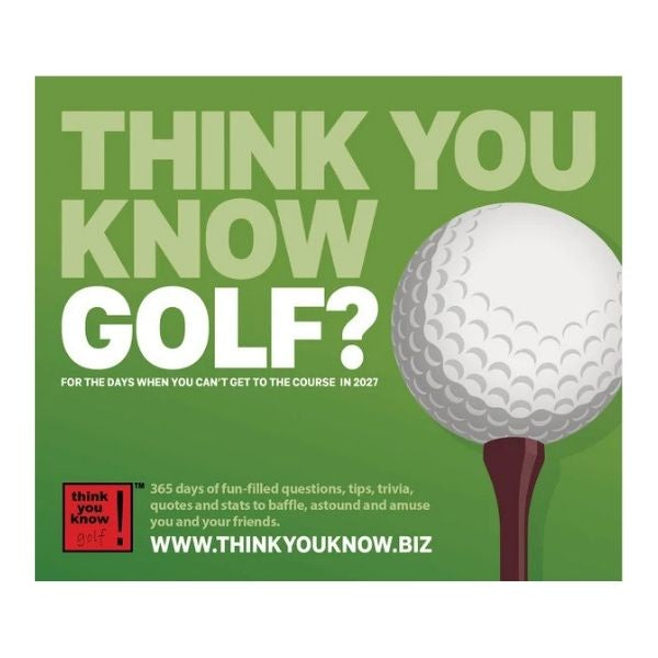 Think You Know Golf Box Calendar 2027